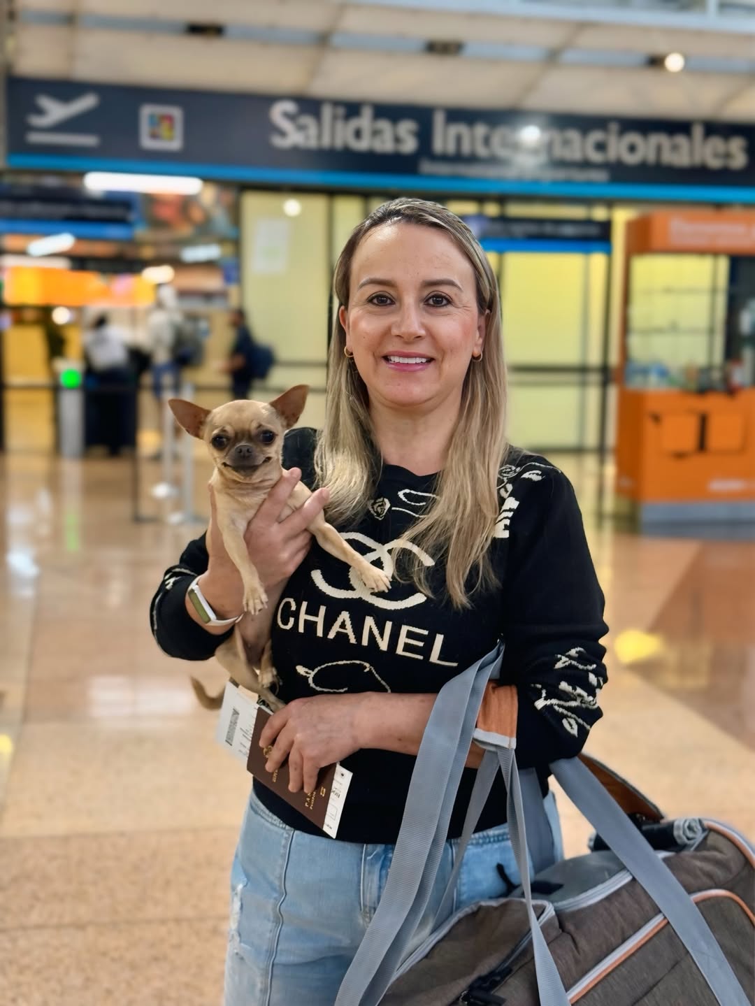 Adriana y Matilda listas para su viaje a Brasil 🇧🇷